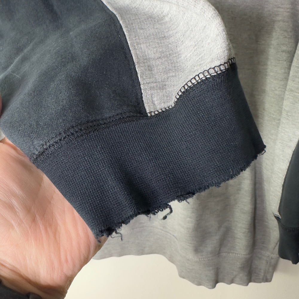 VTG Y2K Ecko Unltd. Sweatshirt Men's Large‎ Spell Out Crew Neck Gray Distressed - Picture 4 of 6